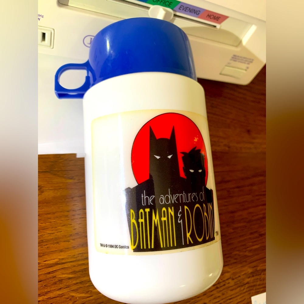 Vintage Batman Thermos 1994 DC Comics Collectible Drink Cup